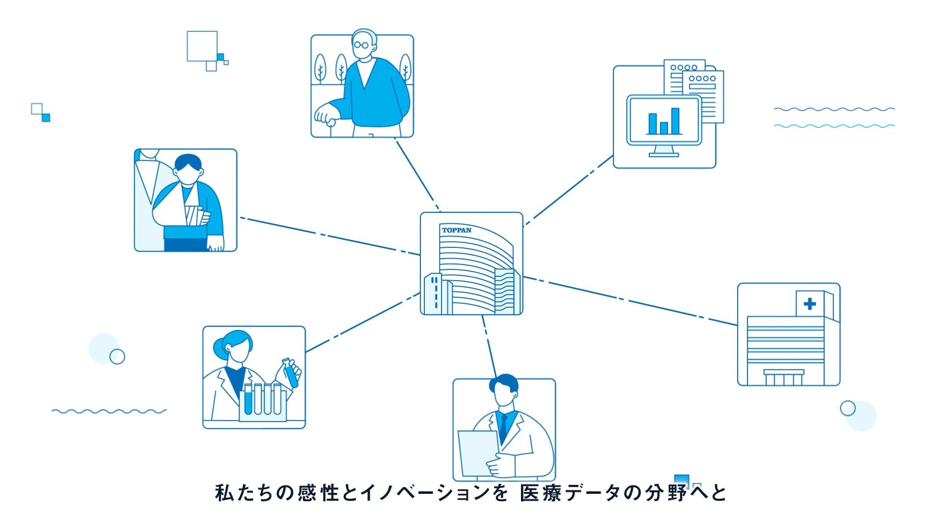 TOPPAN 医療情報分析・提供サービス「DATuM IDEA®」ステートメント動画のスチル